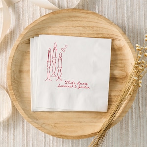 Thats Amore Bridal Shower Napkins, Amore Bachelorette Decor, Italian Themed Bridal Shower Whimsical, Engagement Party Personalized Napkins