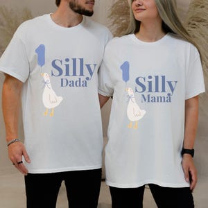 Silly Goose Mama Tee, Funny One Silly Goose Birthday Shirt, First Birthday Mom Shirt, Family Matching Outfits, Mom Birthday Party Shirt
