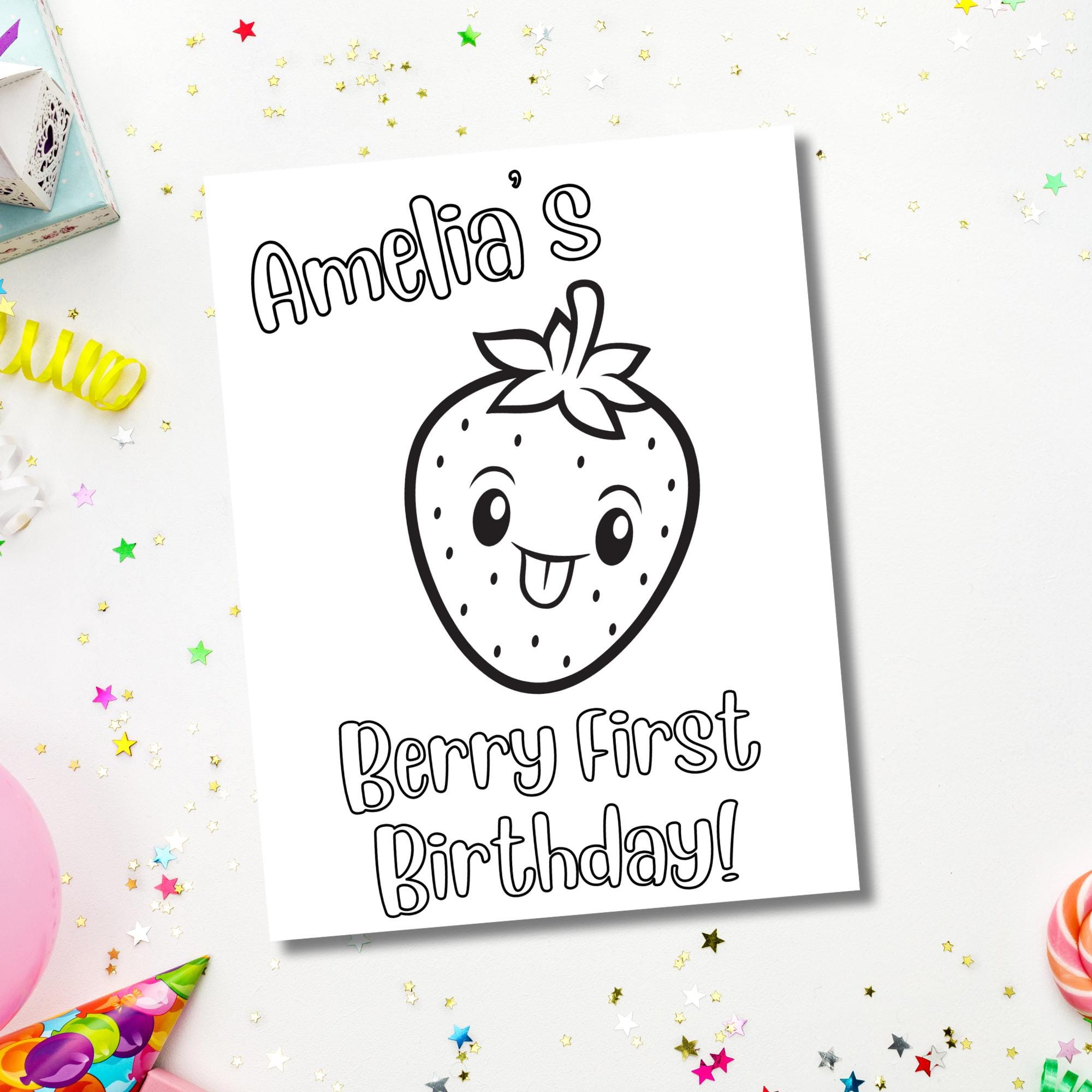 Berry First Birthday Decorations, Berry First Birthday Party…