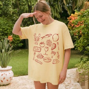 Italian Market Shirt, Sardines Shirt, Oyster Shirt, Lobster Shirt, Tomato Girl Summer, Amalfi Coast Shirt, Fisherman Aesthetic TShirt