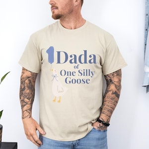 Silly Goose Dada Tee, Funny One Silly Goose Boy Birthday Shirt, First Birthday Dad Shirt, Family Matching Outfits, Dad Birthday Party Shirt