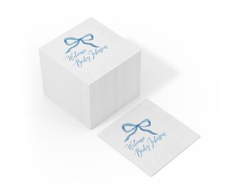60 Tovaglioli Da Cocktail Usa E Getta Blu Chiaro - 12,7x12,7 Cm, Doppio Strato, Per Feste, Matrimoni E Compleanni - 4