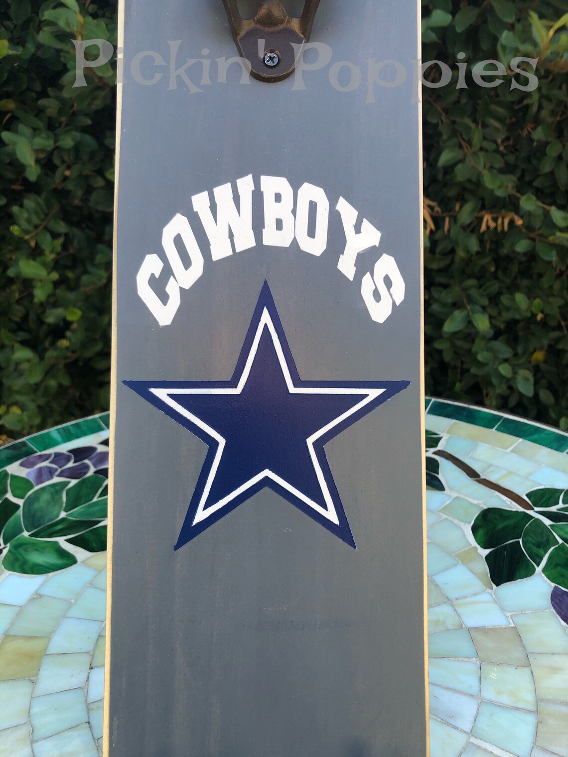 Dallas Cowboys Wall Mounted Bottle Opener Bottle Etsy