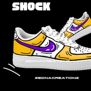 Nike Air Force 1 Lakers - Etsy