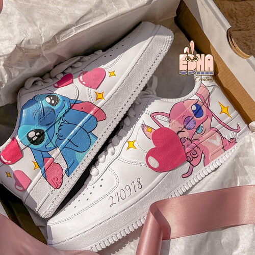 Nike Air Force 1 Stitch for Women Disney Hand-painted - Etsy