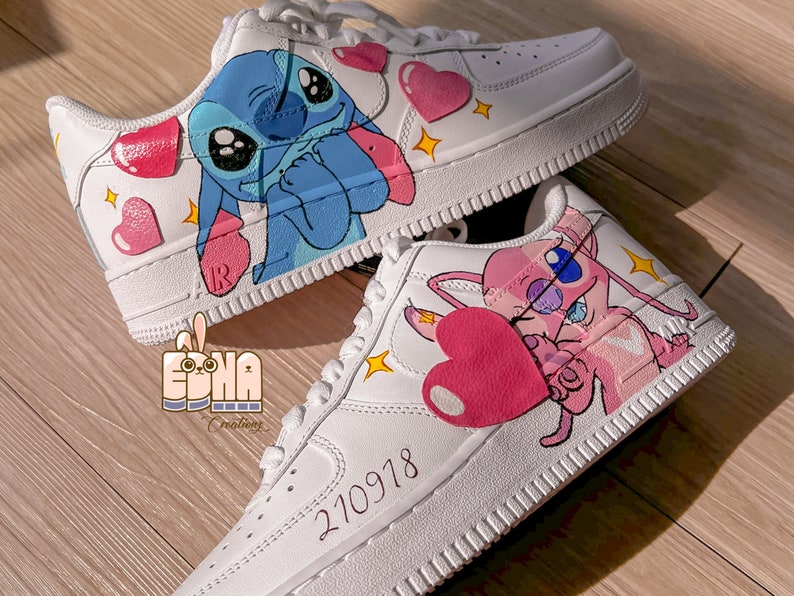 Nike Air Force 1 Stitch for Women Disney Hand-painted - Etsy