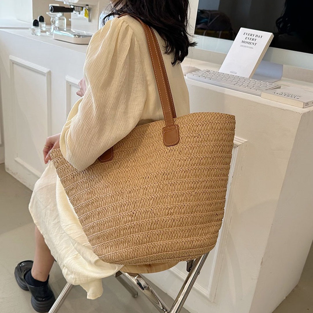 2023 Best Quality Handmade Large Straw Bags for Women Travel Etsy