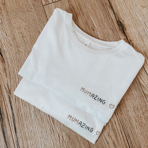 T-shirt Personalized T-shirt, embroidered with Text/first name of your choice image 3