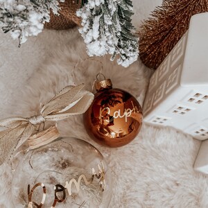 Boule de Noël personnalisée Personnalisable Décoration Décoration Noël Enfant Famille Cadeau personnalisé image 4