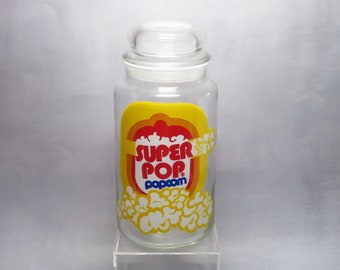 Anchor Hocking Super Pop Popcorn Glass Canister