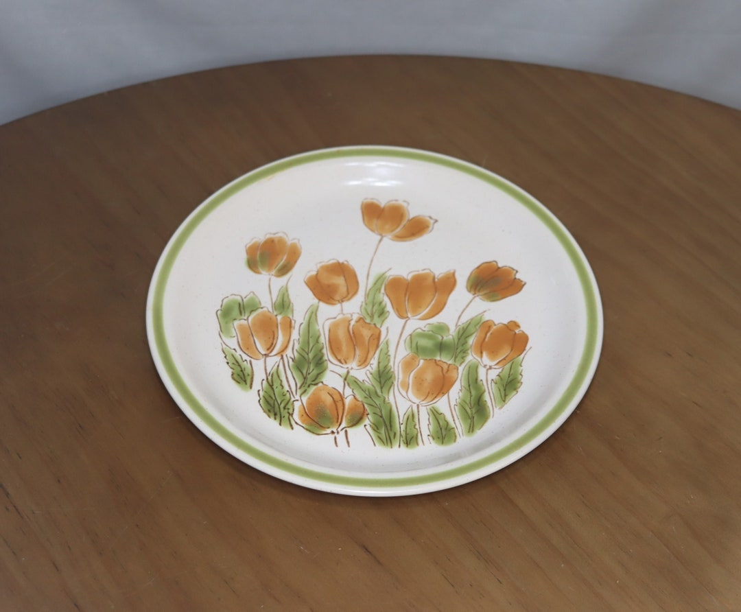 Meadowbrook Stoneware Japan Tulip Dinner Plate 2 Etsy