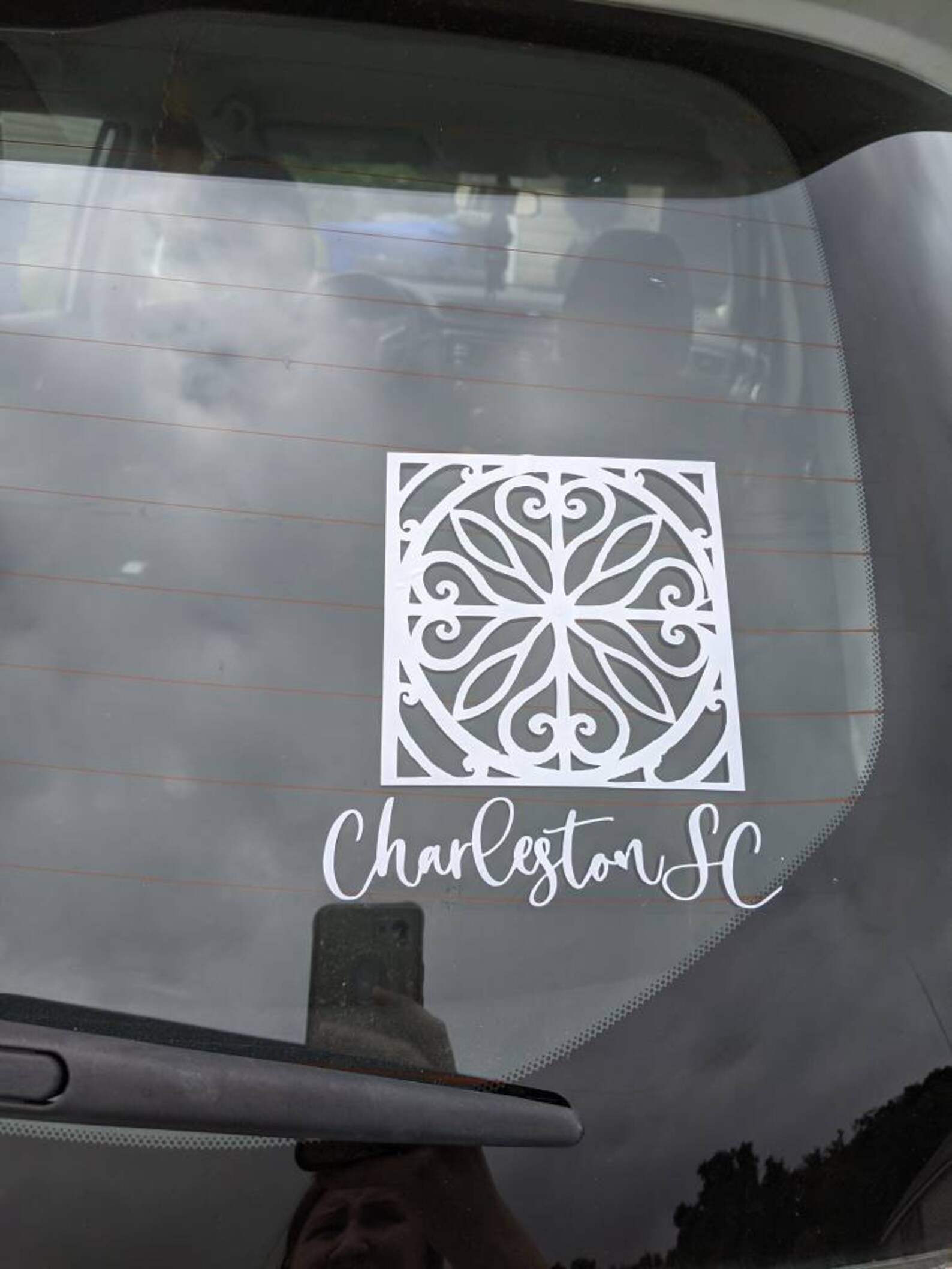 Charleston Gates Car Decal Iron Gate Sticker Etsy