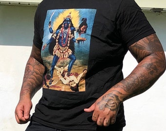 Vintage Kali T-Shirt | Hindu Goddess Graphic Tee | Spiritual Yoga Shirt