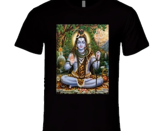 Vintage Lord Shiva T-Shirt | Hindu God Graphic Tee | Spiritual Yoga Shirt | Festival Clothing | Meditation Gift