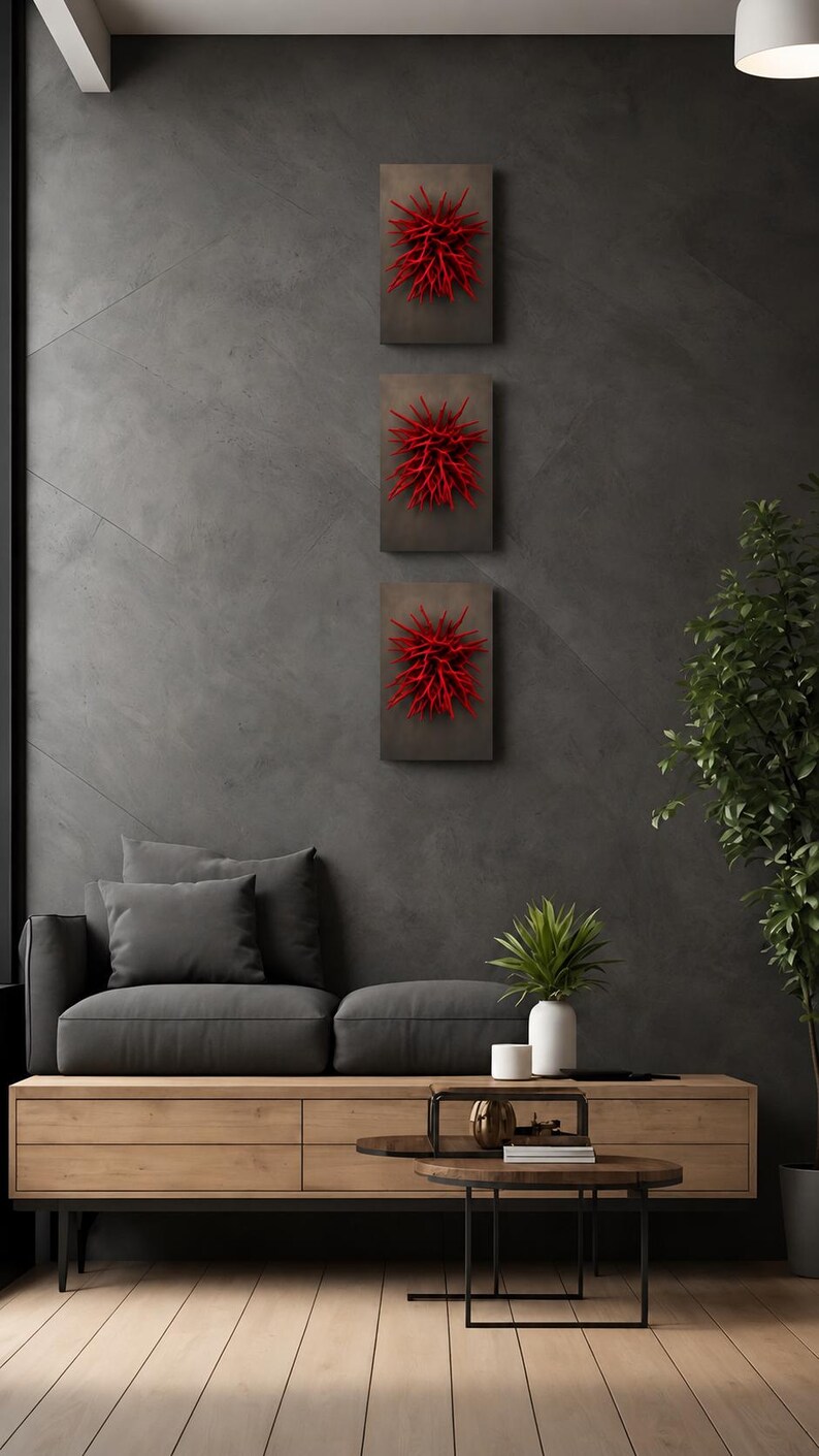 Modern Wall Sculpture, Red Wall Sculpture, Fiber Art Sculpture, Textile Wall Art, Felted Wool Art, Contemporary Fiber Art, Luxury Wall Decor, Sculptural Wall Art, Organic Wall Sculpture, Statement Fiber Art, Handmade Wall Sculpture, Modern Textile Art, Industrial Wall Decor, Dimensional Wall Art, Contemporary Home Decor.
