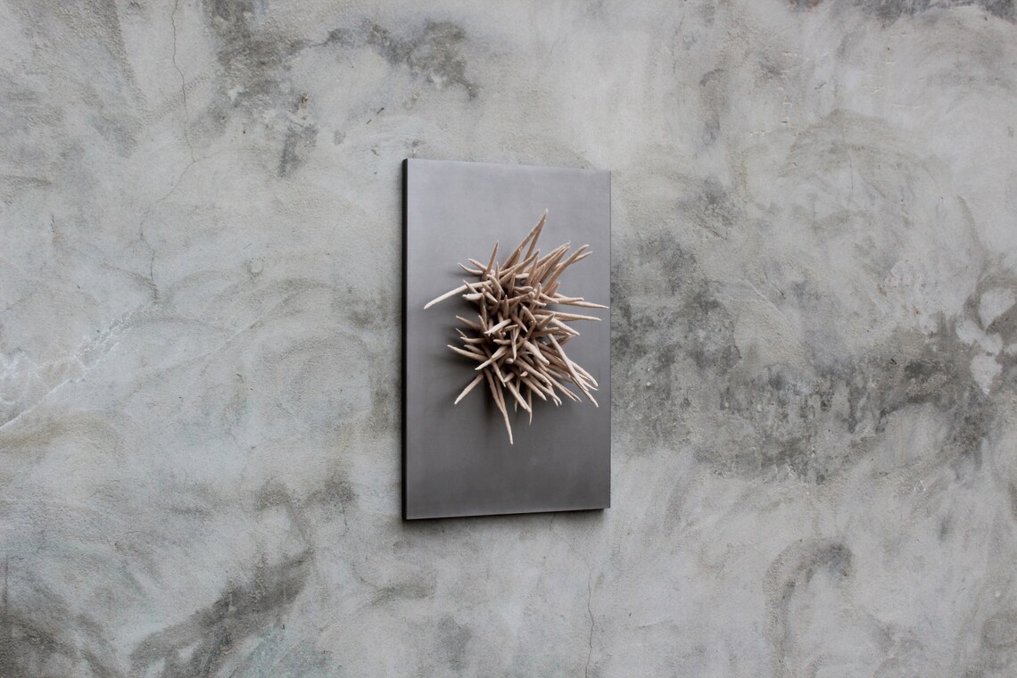 Textile Wall Sculpture Rectangular Wall Art Framed 3d Wall Etsy