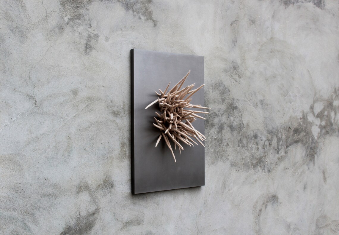 Textile Wall Sculpture Rectangular Wall Art Framed 3d Wall Etsy