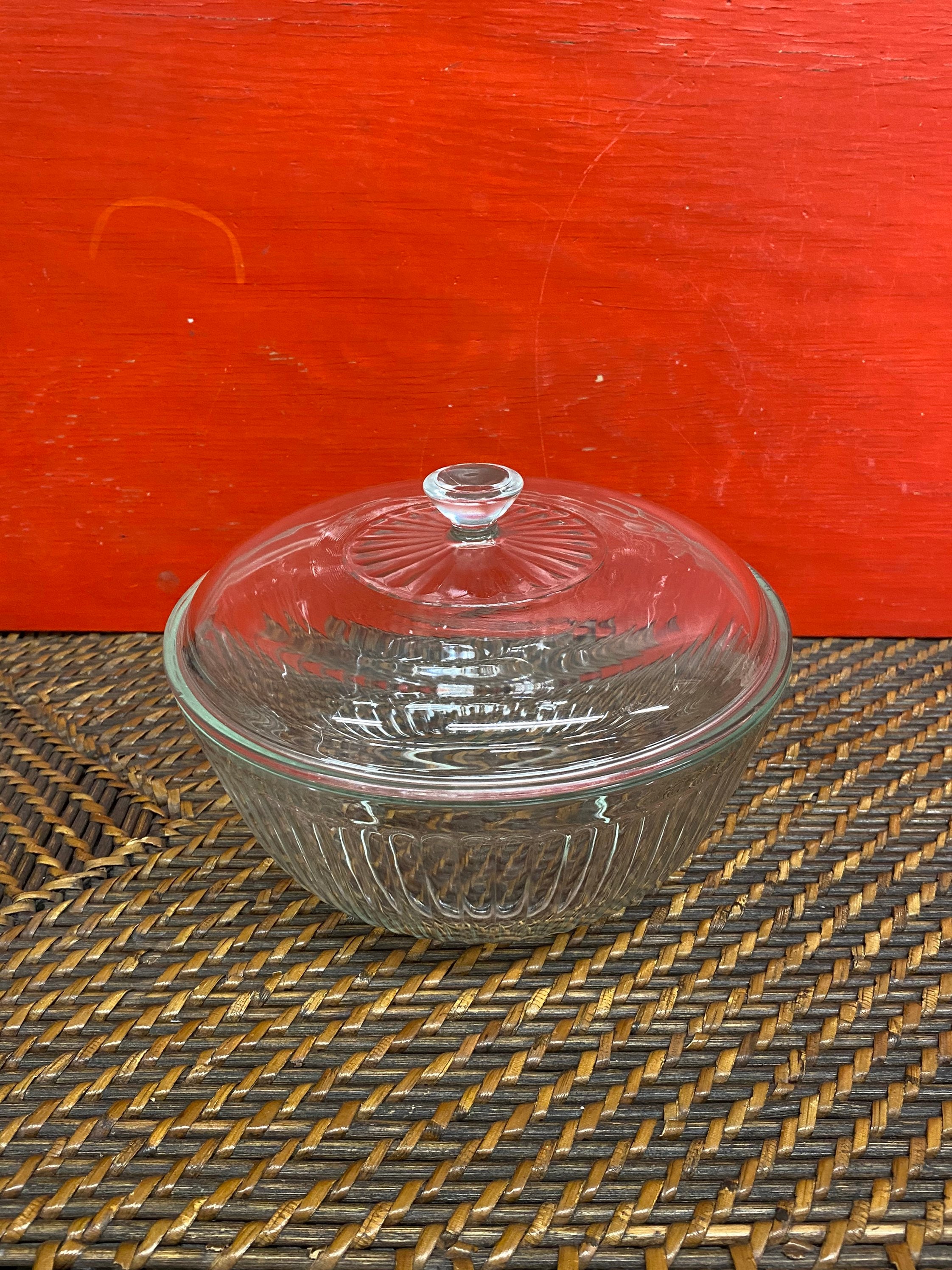 Vintage Pyrex Bowl w/ Lid Ribbed 2.5 L 10 cup 7403S Etsy