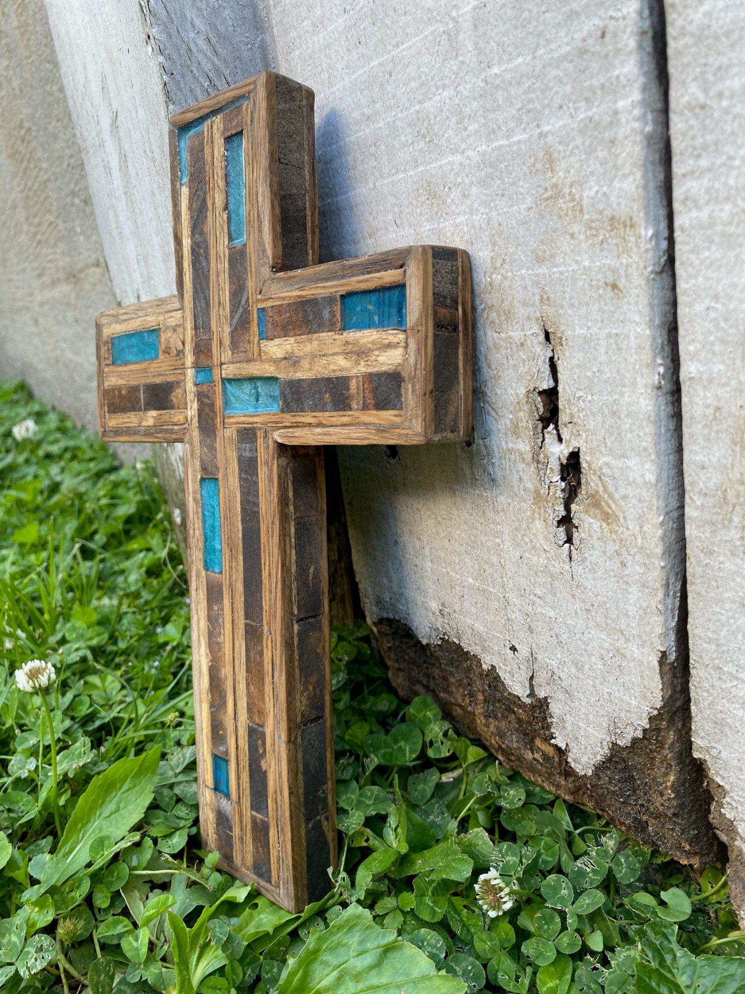 Handcrafted Wooden Cross Old Rugged Cross Wood Art Oak & Etsy