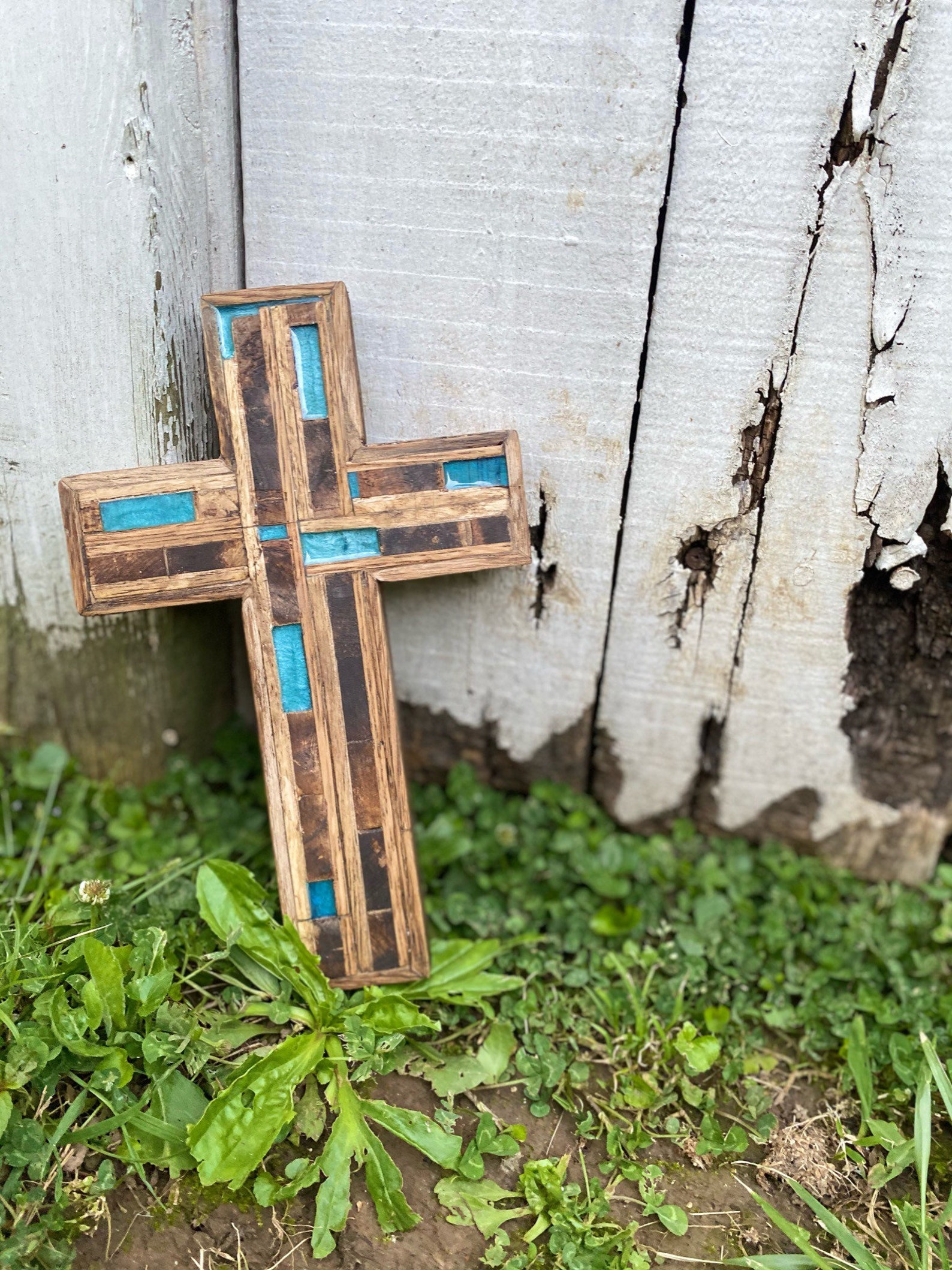 Handcrafted Wooden Cross Old Rugged Cross Wood Art Oak & | Etsy