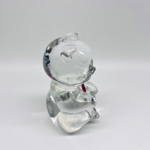 Fenton Glass July Birthday Bear Crystal Figurine Heart Birthstone - Etsy