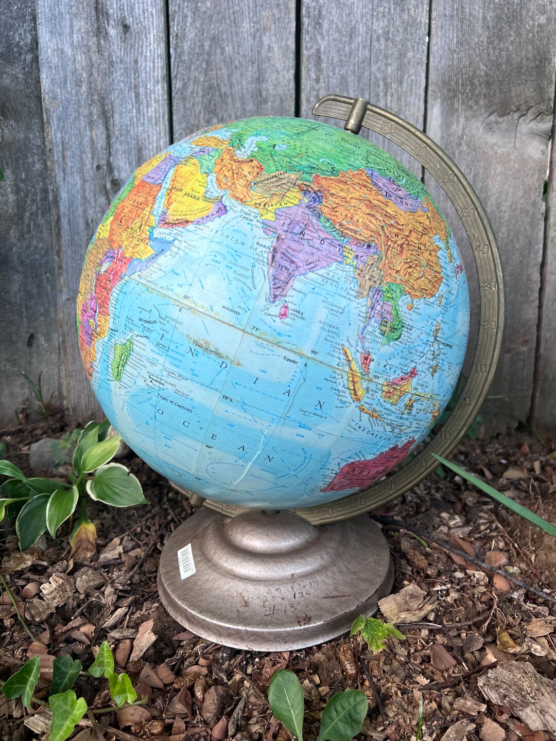 Replogle 12 World Nation Series Globe /vintage Cold War Era Desktop ...