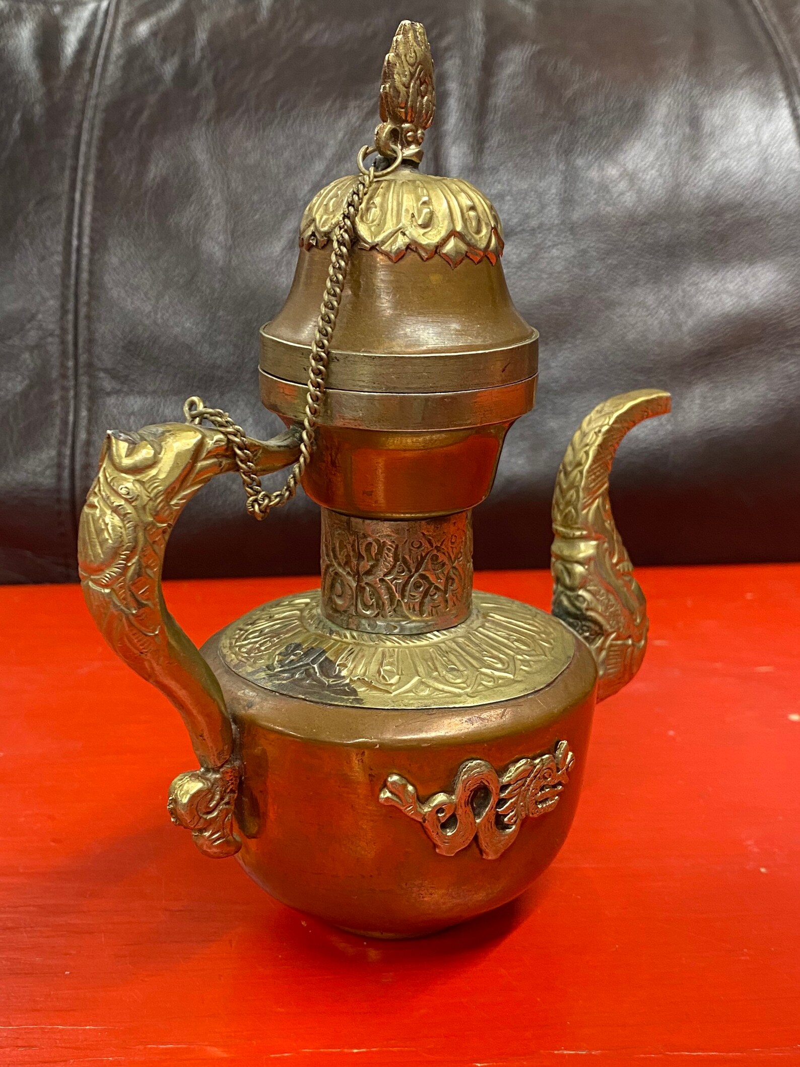 Vintage Antique Chinese Dragon Copper and Brass Wine Tea Pot Etsy