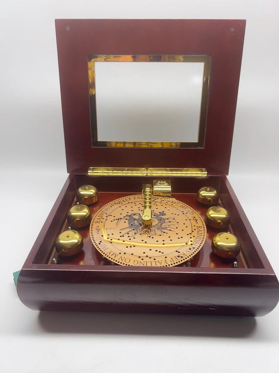 Mr. Christmas Musical Bell Symphonium Music Box - Etsy Mr. Christmas Musical Bell Symphonium Music Box - Etsy