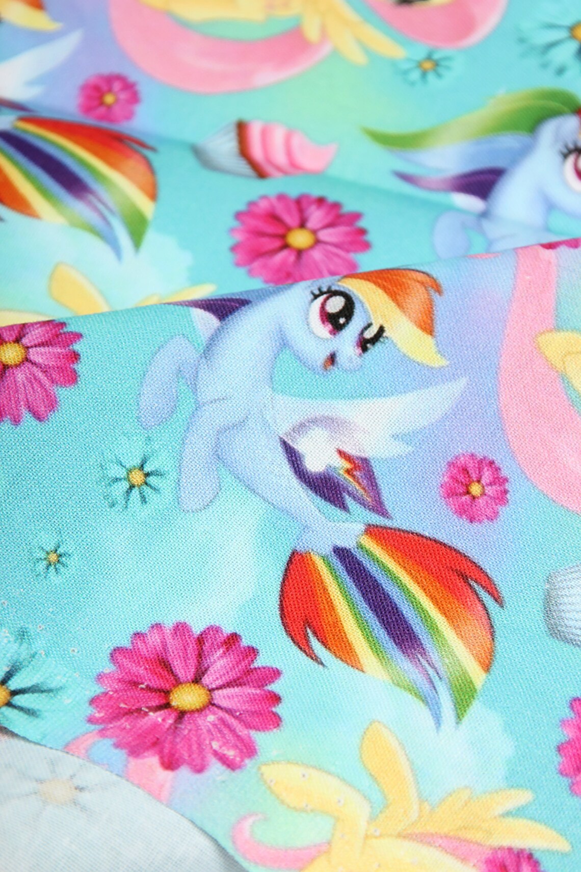My Little Pony Fabric 100 Cotton Fabric Cartoon Printed Etsy