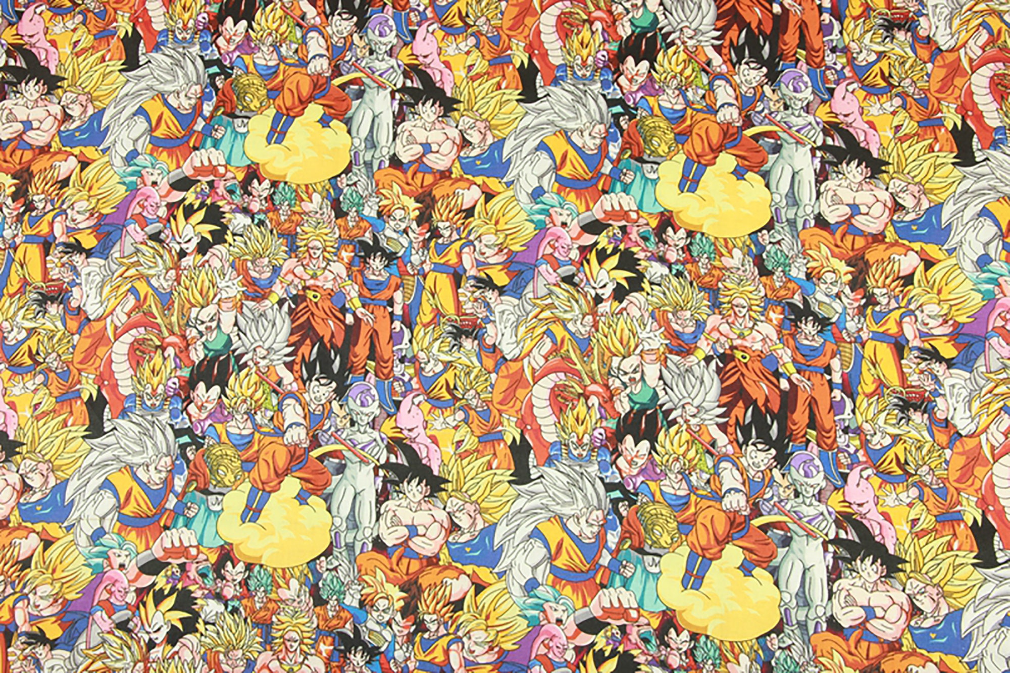 Dragon Ball Fabric Super Saiyan 100 Cotton Fabric Cartoon Etsy