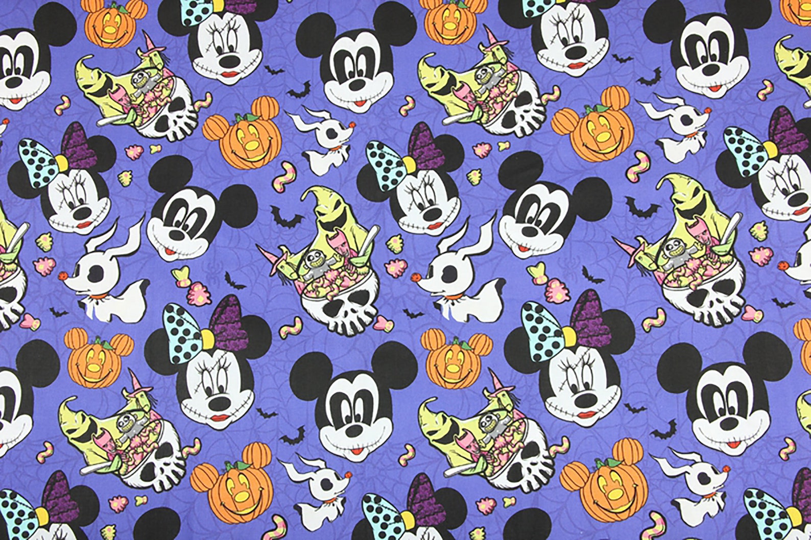 Halloween Mickey Fabric 100% Cotton Fabric Cartoon Printed | Etsy
