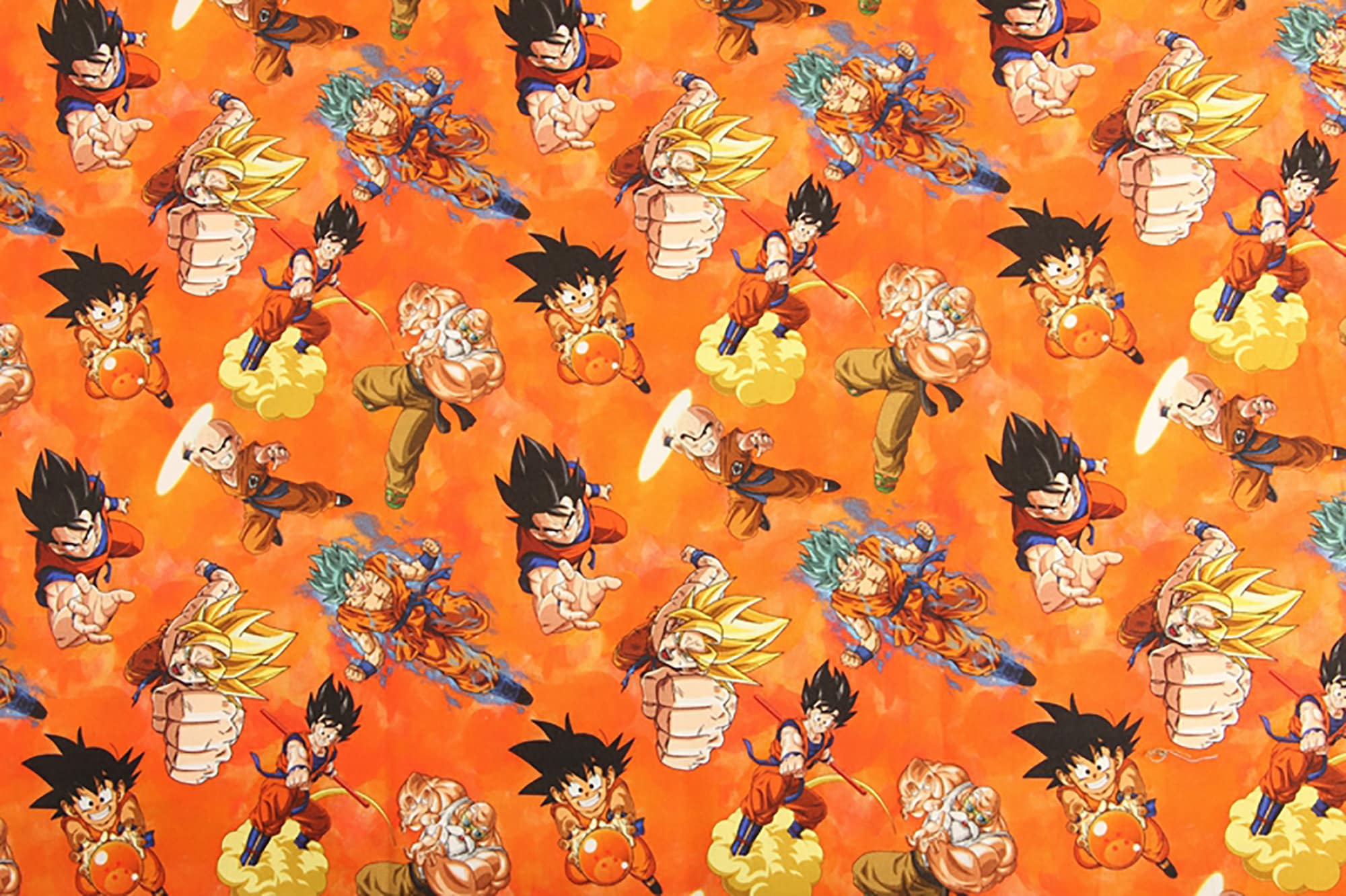 Dragon Ball Fabric 100 Cotton Fabric Cartoon Printed Cotton Etsy