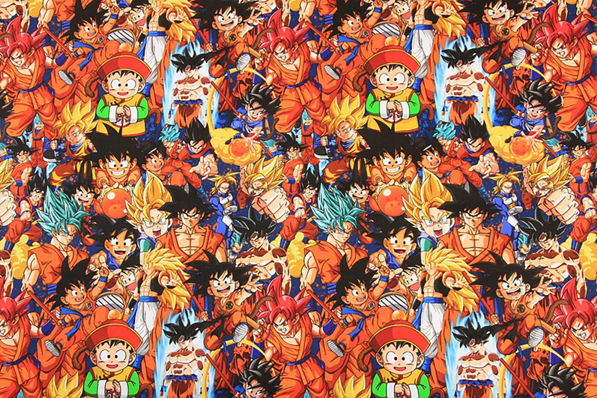 Dragon Ball Fabric Goku Fabric 100 Cotton Fabric Cartoon Etsy