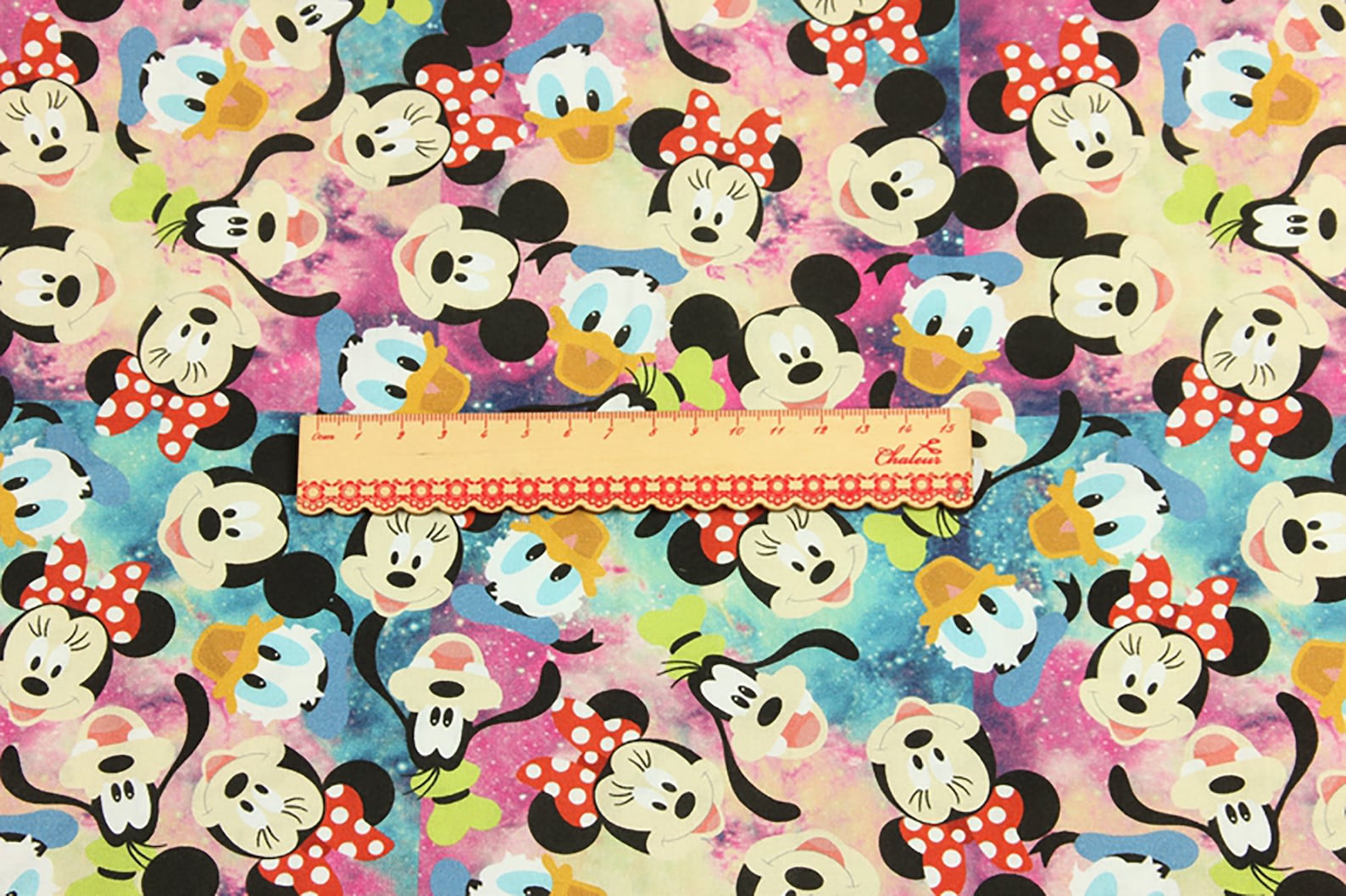 Disney Characters Fabric 100 Cotton Fabric Cartoon Printed Etsy