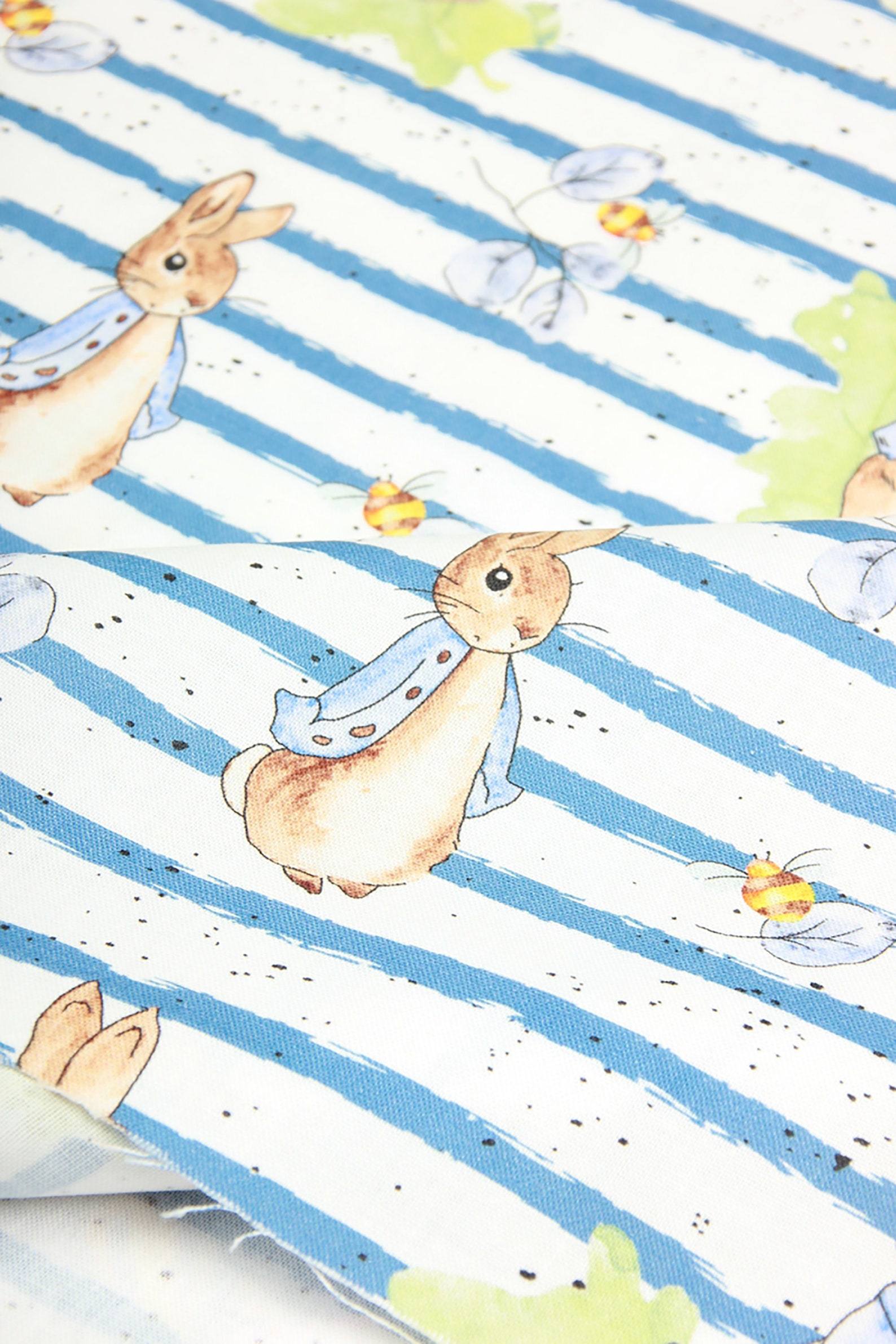 Peter Rabbit Fabric Stripe Fabric 100 Cotton Fabric Etsy