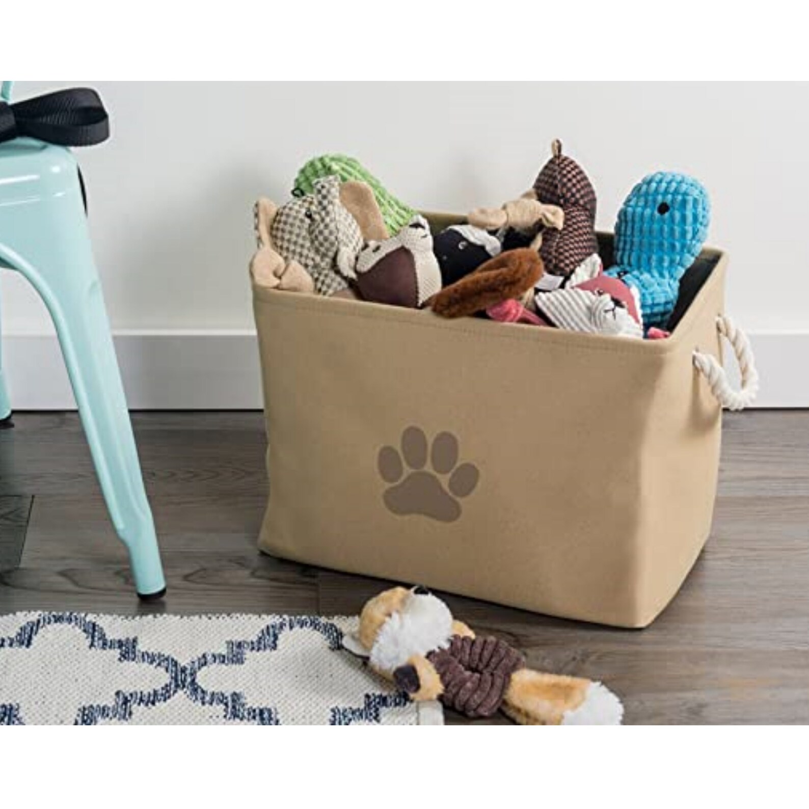 Personalized Dog Toy Bin/Dog/Dog Bin/Toy Bin/Paw Prints/New Etsy