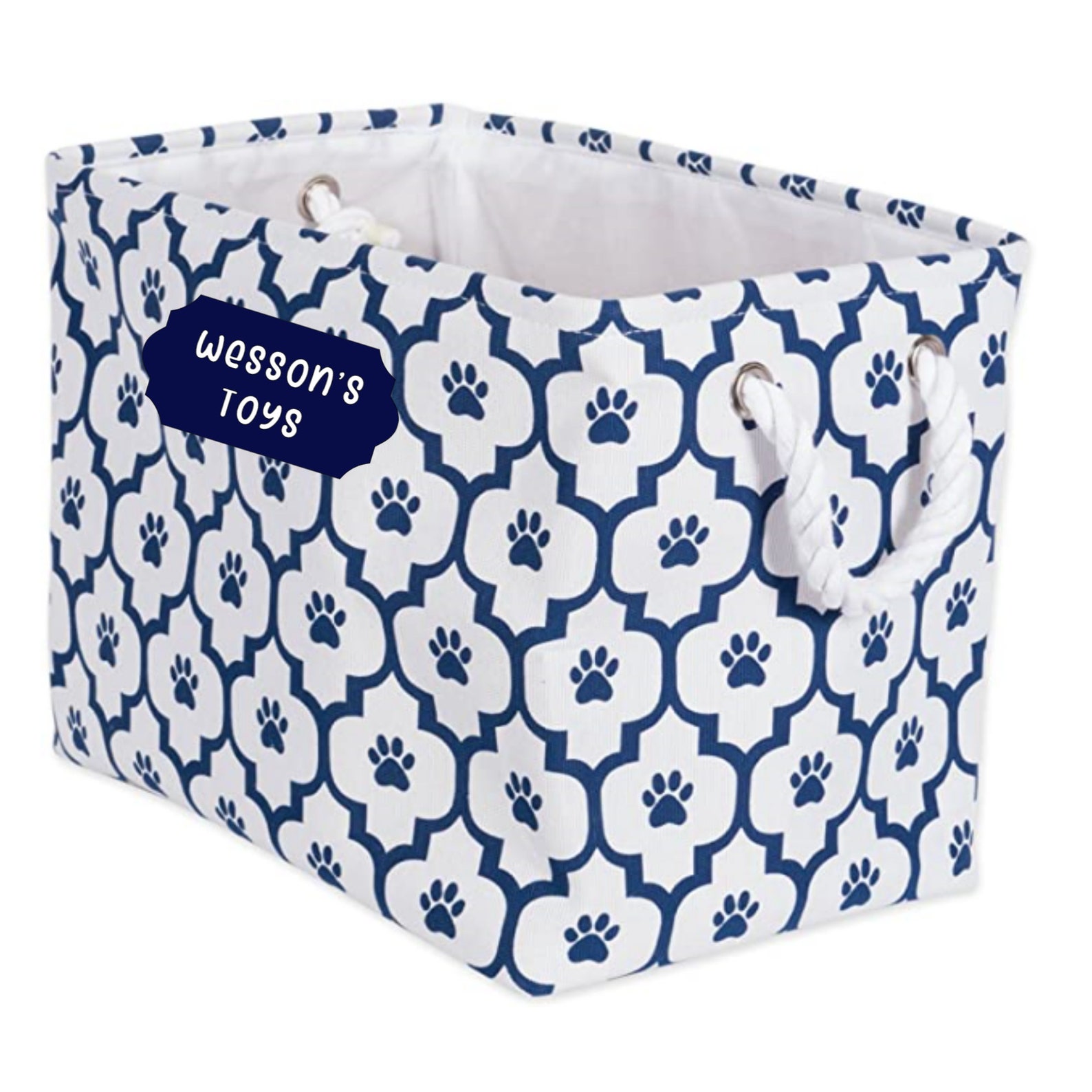 Personalized Dog Toy Bin/Dog/Dog Bin/Toy Bin/Paw Prints Etsy