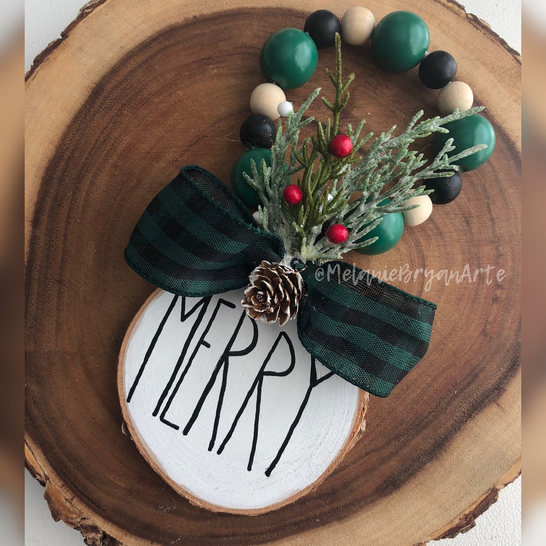 Rustic Holiday Door Knob Hanger Christmas Door Knob Hanger Etsy