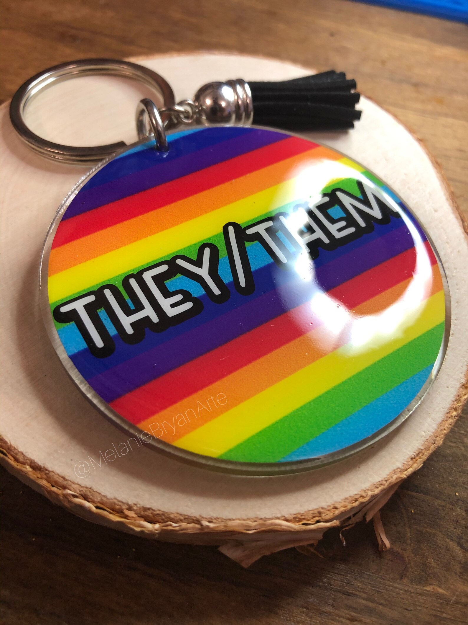 lgbtq-pronoun-keychain-personalized-pronouns-keychain-lgbtq-etsy