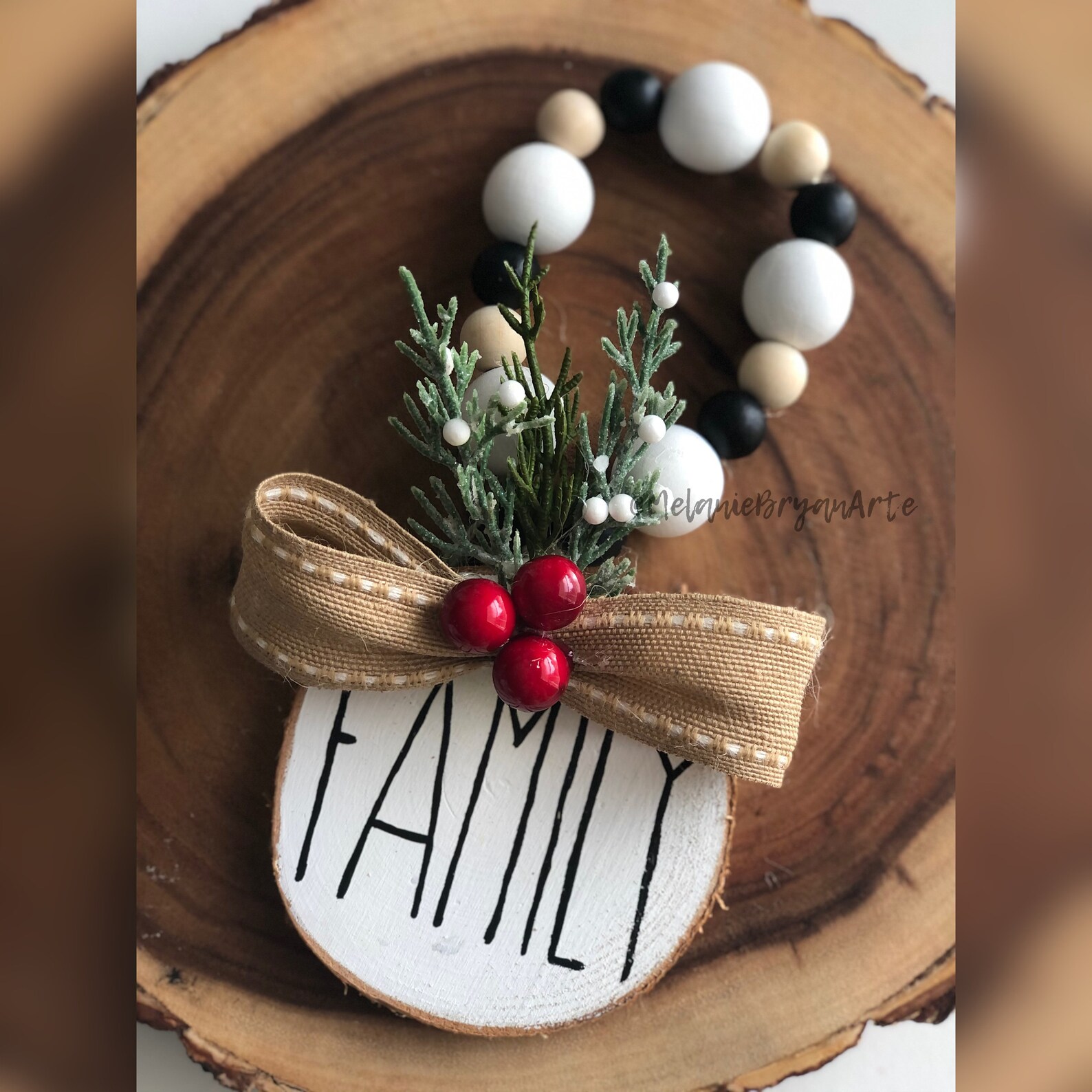 Rustic Holiday Door Knob Hanger Christmas Door Knob Hanger Etsy