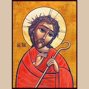 Christ in the red robe and the crown of thorns