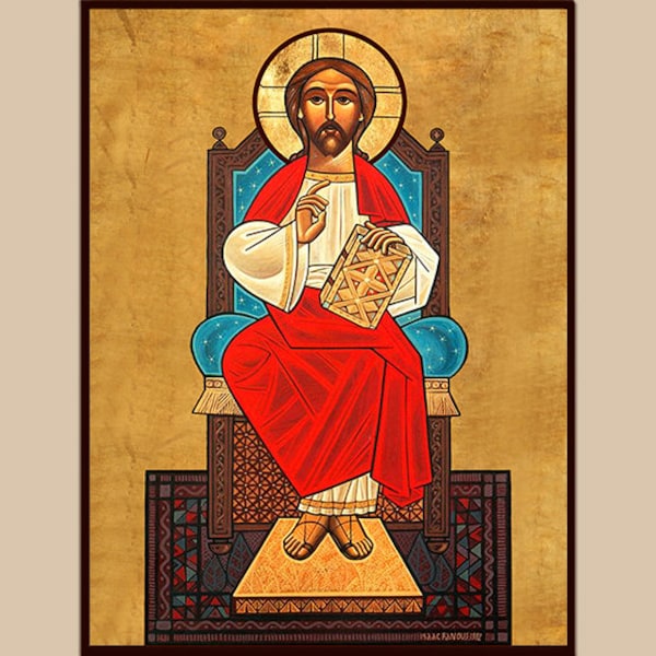 The Lord Jesus Christ sitting on the throne ( pantokrator) #02