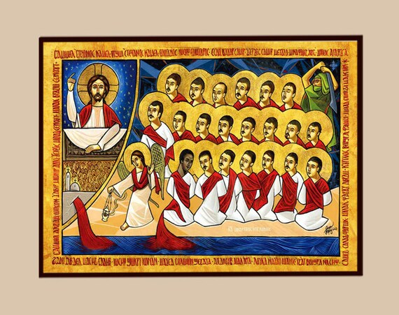 The 21 Egyptian Martyrs In Libya Etsy Canada