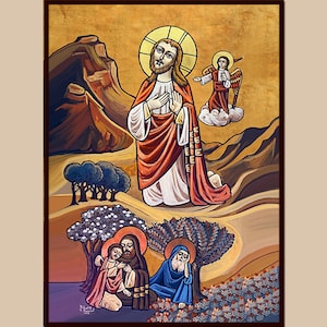 Garden of Gethsemane - Coptic icon