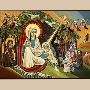 Coptic Nativity icon #2