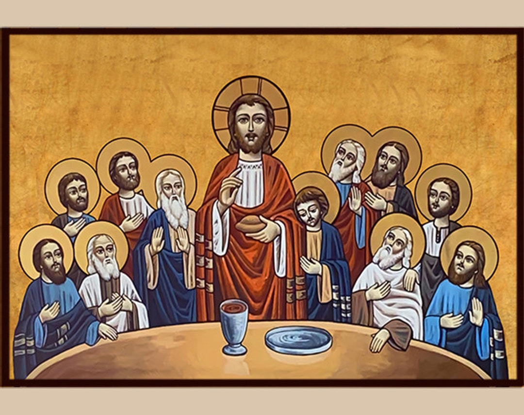 The Last Supper Coptic Icon Etsy Australia the-last-supper-coptic-icon-etsy-australia