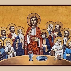 The last supper Coptic icon