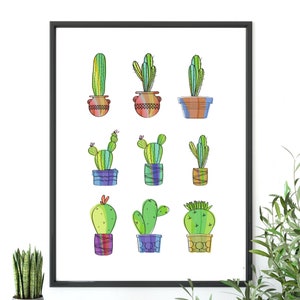 Kaktus Wandkunst, Kaktus Druck, Kaktus Poster, Kaktus Poster, Kaktus Poster