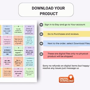 Printable Positive Message Motivational Cards