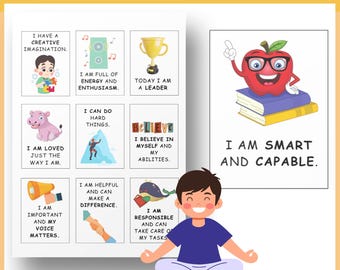 Printable Lunchbox Notes for Kids - Positive Affirmations - Back to School Encouragement Cards